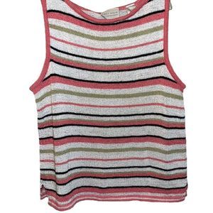 Liz Claiborne First Issue 80s Vintage Sleeveless Knit Sweater